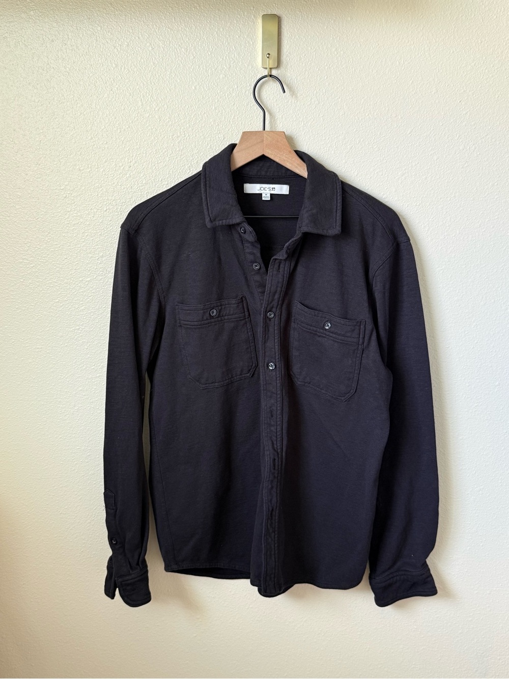 Joes Jeans Black Lightweight Button-Up Overshirt